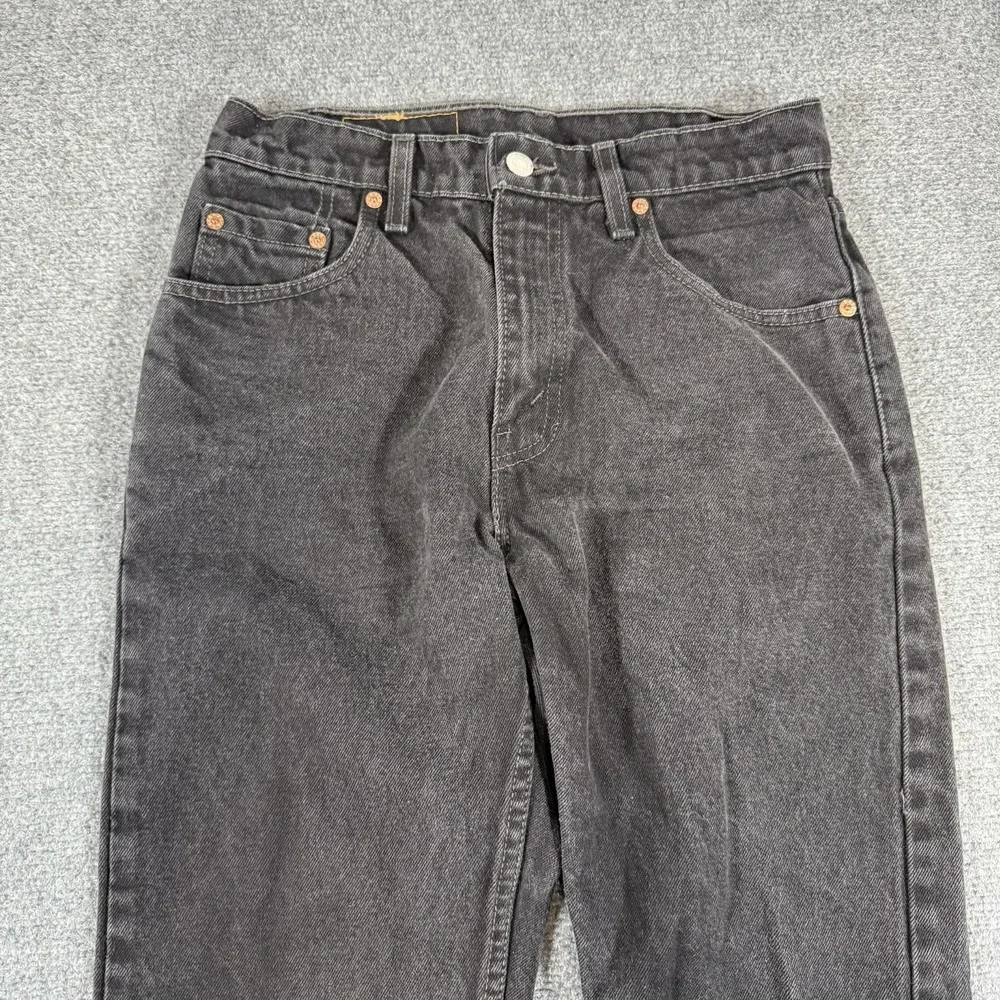 Vintage Levi's Jeans Mens 29x32 (Actual 26x28) Black 505 Regular Fit 100% Cotton